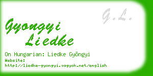 gyongyi liedke business card